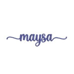 Matriz de Bordado - Kit Nome Maysa Sobreposto - Imagem 2