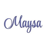 Matriz de Bordado - Kit Nome Maysa Sobreposto - Imagem 3