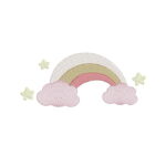 matriz de bordado Arco iris nuvem estrelas mimos do ceu para bordar ML