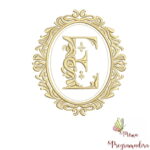 Matriz de Bordado Alfabeto Moldura Toalha - Imagem 3