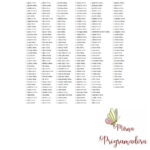 Matriz de Bordado 460 Nomes Raminhos Flores - Imagem 6