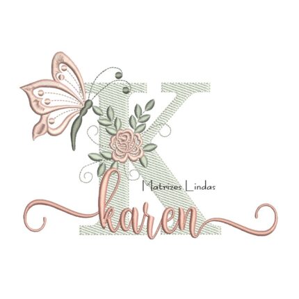 Matriz de Bordado - Nome Karen