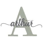 Matriz de Bordado - Nome arthur Sobreposto