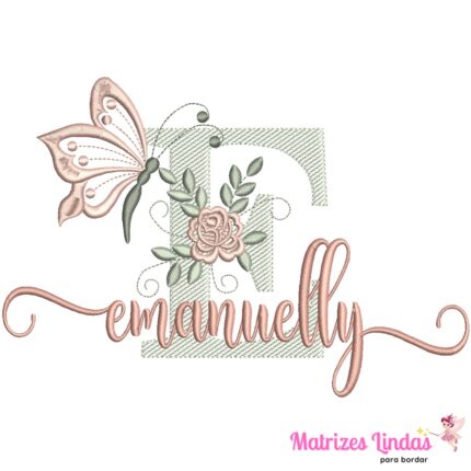 Matriz de Bordado – Nome Emanuelly 02