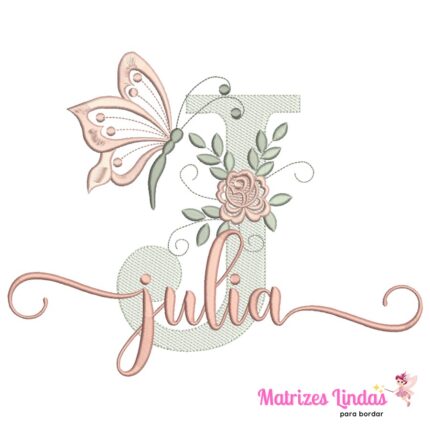 Matriz para Bordado – Nome Julia 02