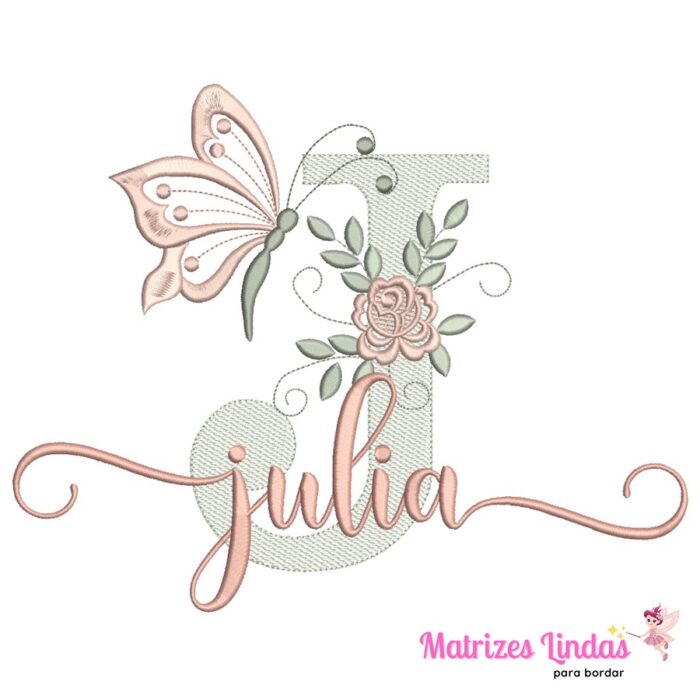 Matriz para Bordado – Nome Julia 02