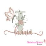 Matriz de bordado nome Lavínia para bordar site matrizeslindas.com.br