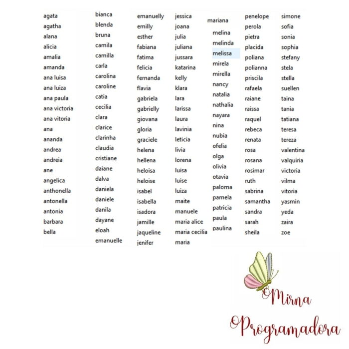 Matriz de bordado – Coleção 150 Nomes Prontos - Imagem 7
