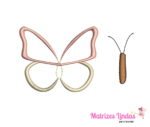 matriz de bordado Borboleta 3D para bordar site matrizeslindas.com.br