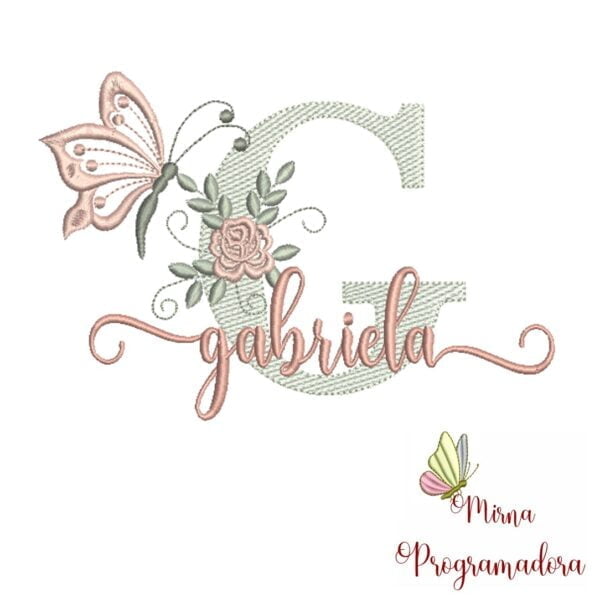 Matriz de Bordado - Nome Gabriela