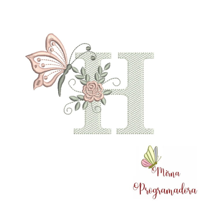 Matriz de Bordado – Letra H