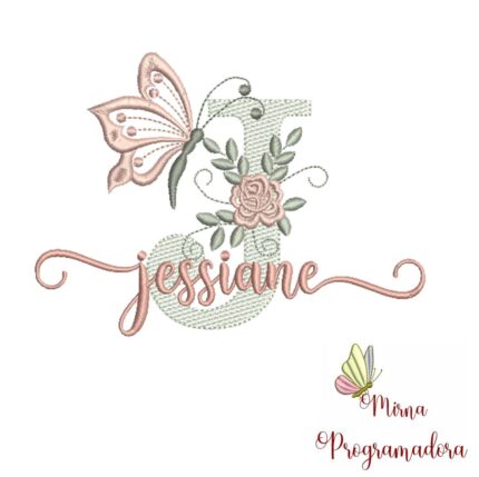 Matriz de Bordado – Nome Jessiane