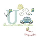 Matriz de bordado – Alfabeto Carro - Imagem 6