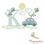 Matriz de bordado – Alfabeto Carro - Imagem 3