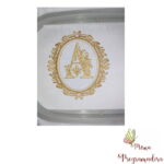 Matriz de Bordado Alfabeto Moldura Toalha - Imagem 2