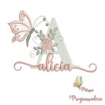 Matriz de Bordado - Nome Alicia