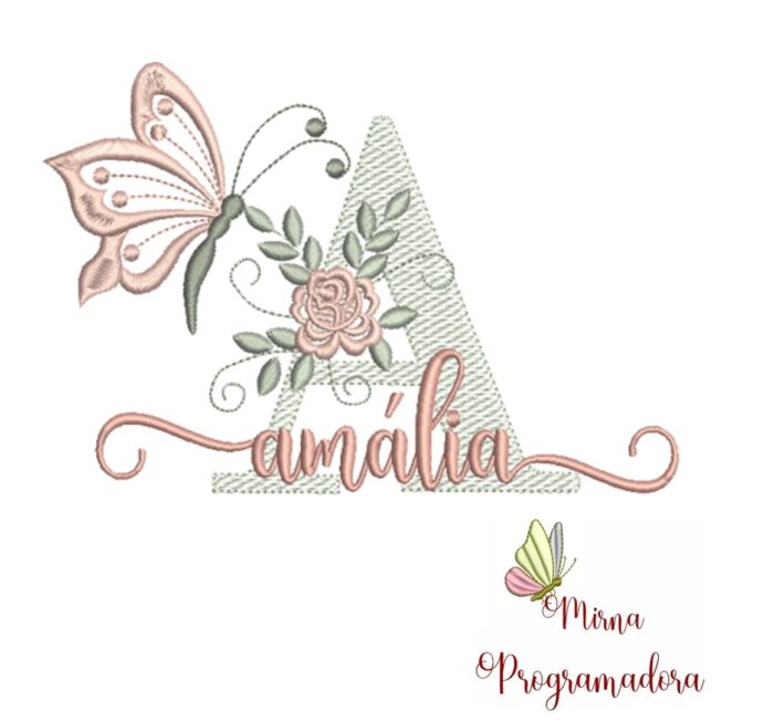 Matriz de Bordado – Nome Amália