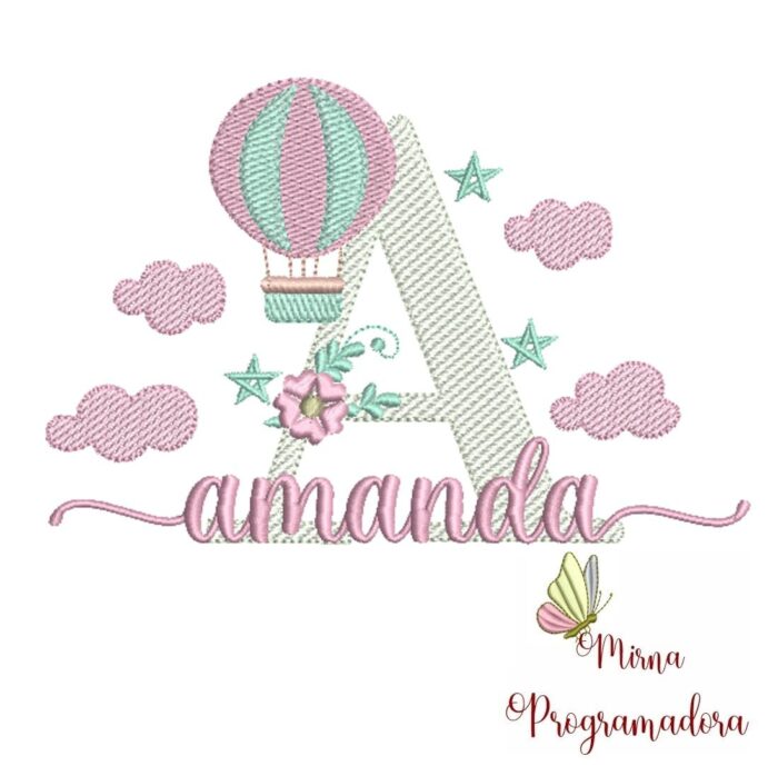 Matriz de bordado – Amanda