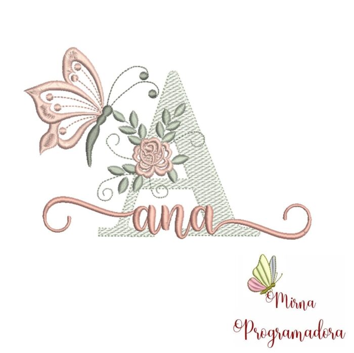 Matriz de Bordado – Nome Ana