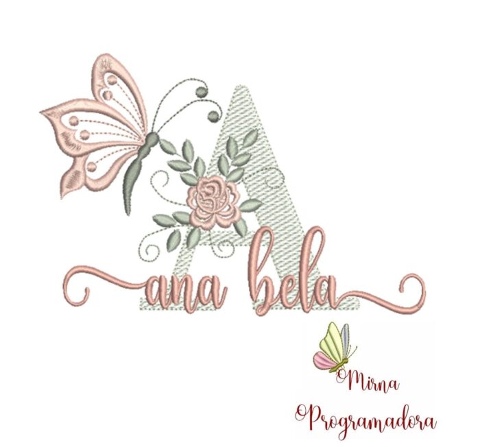 Matriz de Bordado – nome Ana Bela