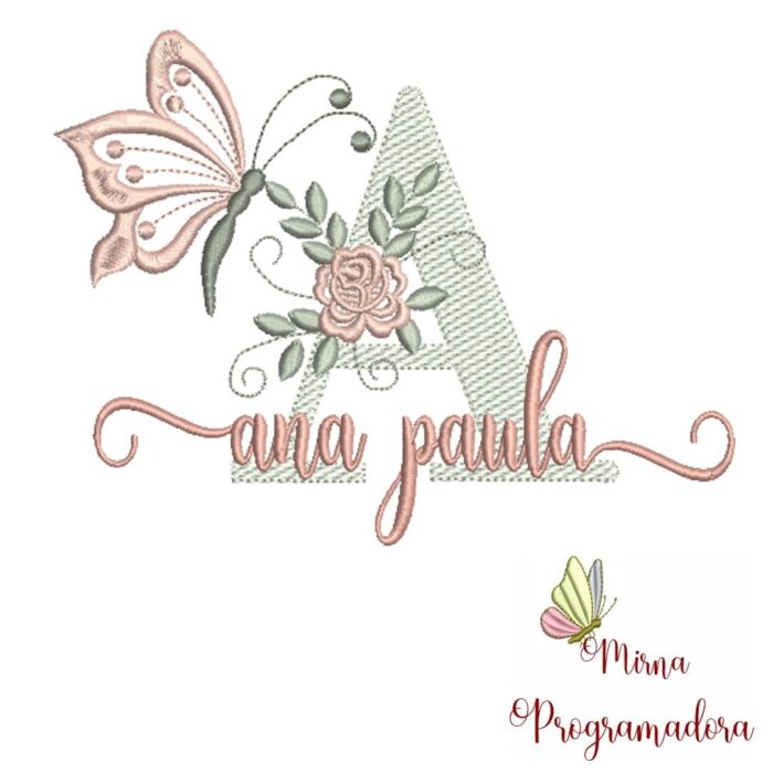 Matriz de Bordado – Nome Ana Paula
