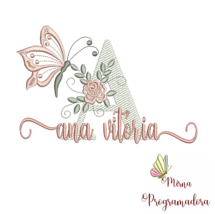 Matriz de Bordado – Nome Ana Vitória