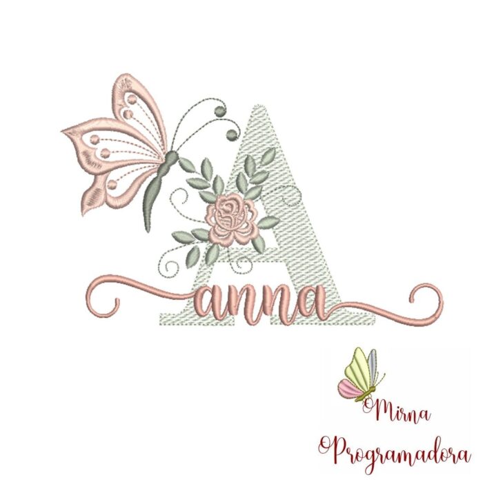 Matriz de Bordado – Nome Anna