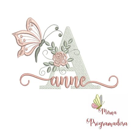 Matriz de Bordado – Nome Anne