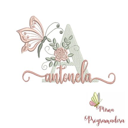 Matriz de Bordado – Nome Antonela