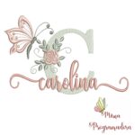 Matriz de Bordado - Nome Carolina