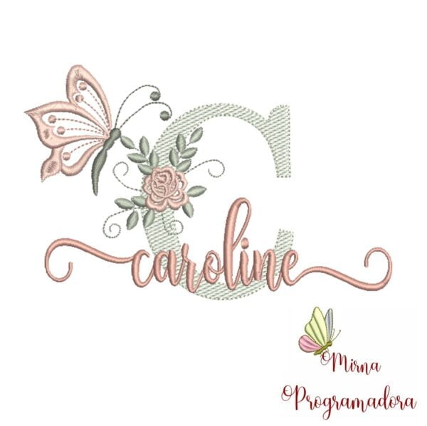 Matriz de Bordado - Nome Caroline