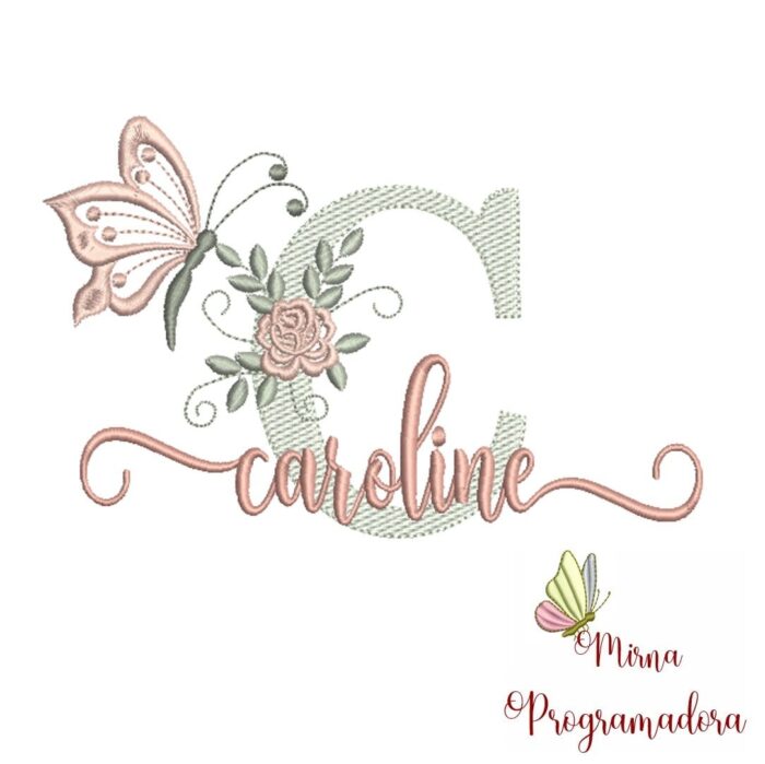 Matriz de Bordado – Nome Caroline