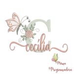 Matriz de Bordado - Nome Cecília