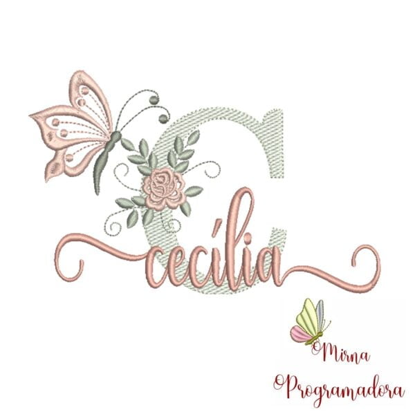 Matriz de Bordado - Nome Cecília