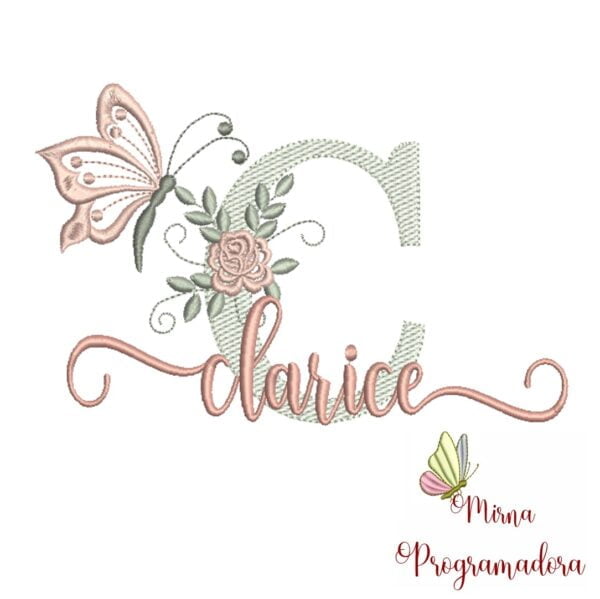 Matriz de Bordado - Nome Clarice 02