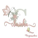 Matriz de Bordado - Nome Clarinha