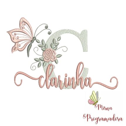 Matriz de Bordado - Nome Clarinha