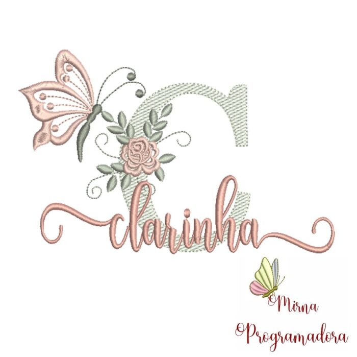 Matriz de Bordado - Nome Clarinha - Imagem 1