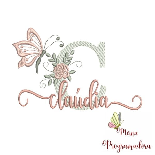 Matriz de Bordado - Nome Claúdia
