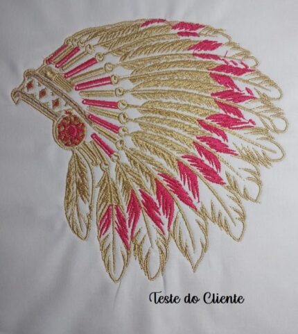 matriz de bordado cocar Indígena para bordar ML