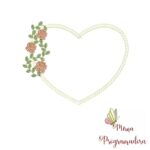 Matriz de Bordado - Moldura Flores Borboletas - Imagem 8