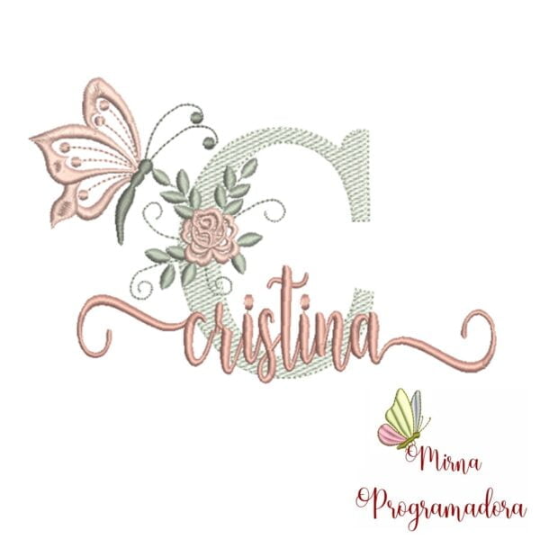 Matriz de Bordado - Nome Cristina