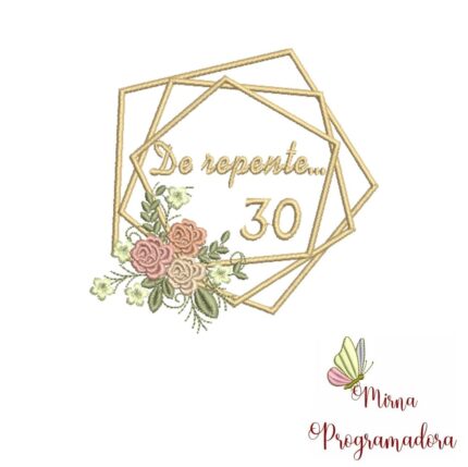 Matriz de Bordado – Moldura Derepente 30 Matriz de Bordado – Moldura Derepente 30
