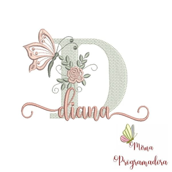 Matriz de Bordado - Nome Diana