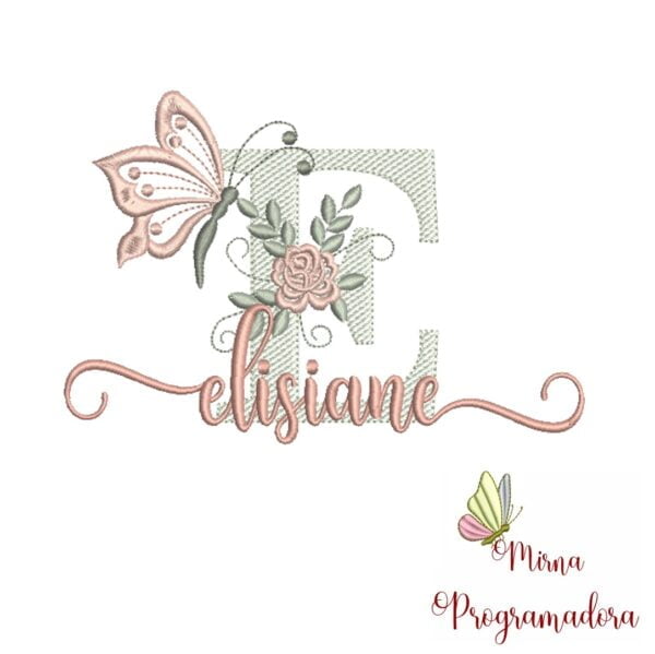 Matriz de Bordado - Nome Elisiane
