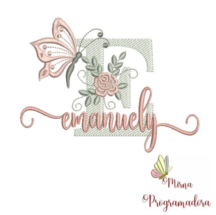 Matriz de Bordado – Nome Emanuely