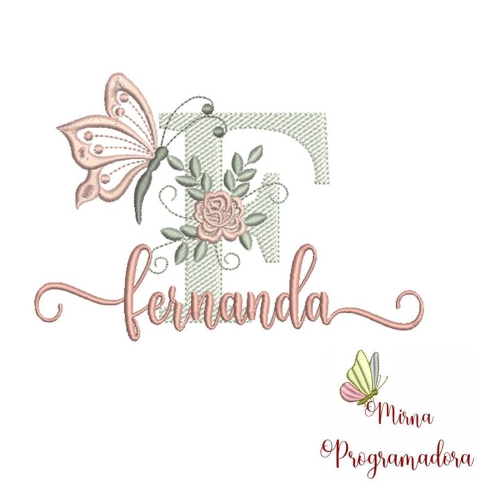 Matriz de Bordado – Nome Fernanda