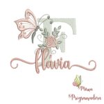 Matriz de Bordado - Nome Flávia