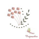 Matriz de Bordado - Pacote Raminho flores - Imagem 4