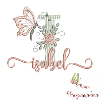 Matriz de Bordado – Nome Isabel